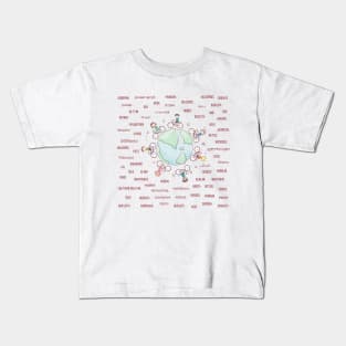 Cycle around the world Kids T-Shirt